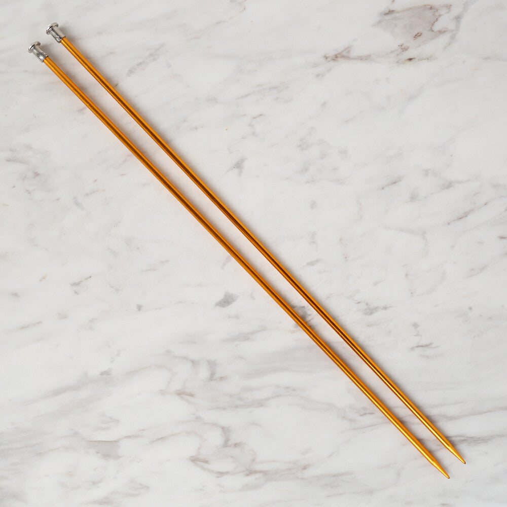 Loren Crafts 4,5 mm 35 cm Sarı Metal Örgü Şişi - LRN320